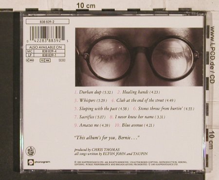 John,Elton: Sleeping with the past, Phonogram (838 839-2), D, 1989 Typ: CD Best.-Nr.: 82192 Preis: 7,50 Euro
