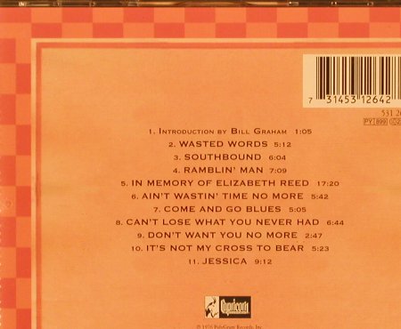 Allman Brothers: Wipe the Windows,Check the Oil..., Capricorn, D Typ: CD Best.-Nr.: 82212 Preis: 10,00 Euro