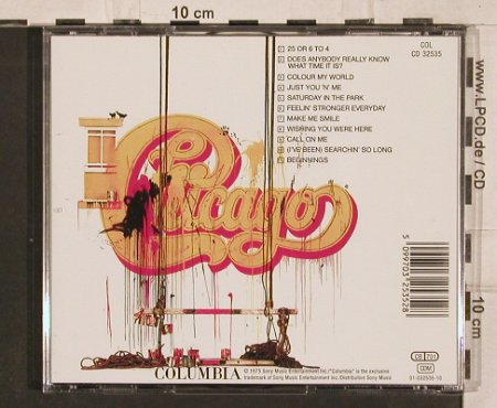 Chicago: Greatest Hits (75),11 Tr., CBS, A Typ: CD Best.-Nr.: 82222 Preis: 7,50 Euro