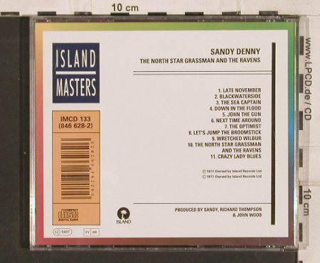 Denny,Sandy: The North Star Grassman & Raven, Island (846 628-2), D, 1971 Typ: CD Best.-Nr.: 82234 Preis: 6,00 Euro