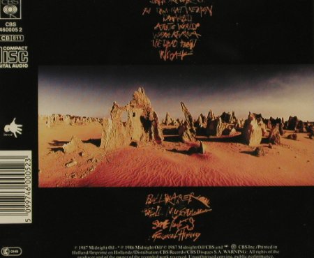 Midnight Oil: Diesel and Dust, CBS(), NL, 1987 - CD - 82277 - 5,00 Euro