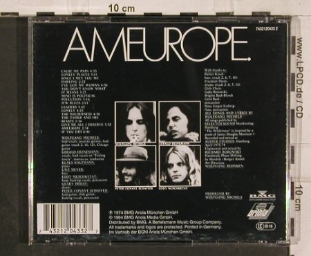 Percewood's Onagram: Ameurope '74 , 14 Tr., BMG(), , 1994 - CD - 82301 - 7,50 Euro