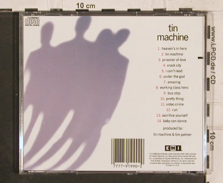 Tin Machine: Same(David Bowie), EMI(), US, co, 1989 - CD - 82308 - 10,00 Euro