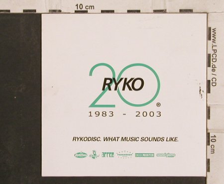 V.A.20 RYKO: 1983-2003, PromoDigi,20 Tr., Ryko(), UK, 2003 - CD - 82329 - 5,00 Euro