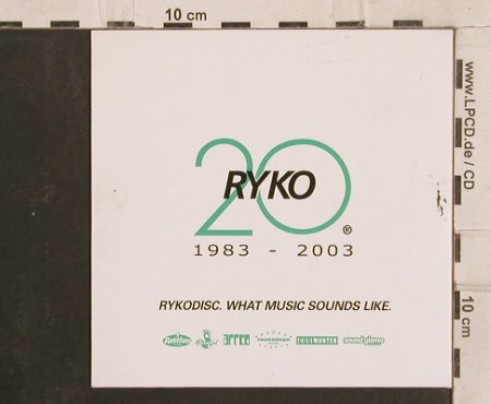 V.A.20 RYKO: 1983-2003, PromoDigi,20 Tr., Ryko, UK, 2003 Typ: CD Best.-Nr.: 82329 Preis: 5,00 Euro