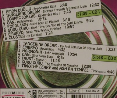 V.A.Krautrock: Amon Düül II...Timothy Leary,15 Tr., Polymedia (553 367-2), D, 1997 Typ: 2CD Best.-Nr.: 82330 Preis: 10,00 Euro