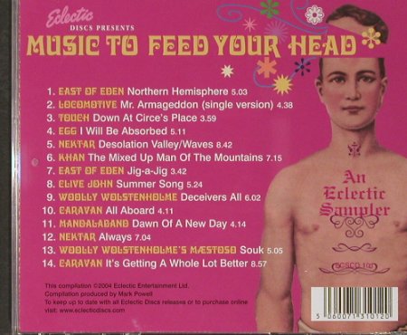 V.A.Music to Feed your Head: An Electric Sampler, Electric, , 2004 Typ: CD Best.-Nr.: 82333 Preis: 7,50 Euro