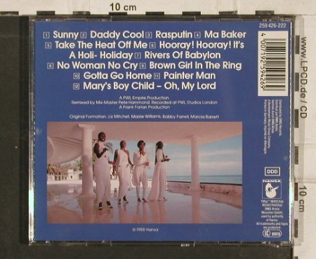 Boney M. Reunion'88: Greatest Hits Remix, Ariola (259 426), D, 1988 Typ: CD Best.-Nr.: 82848 Preis: 6,00 Euro
