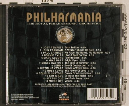 Batt's Philharmania,Mike: Philharmania Vol.1, V.A., Stella, D, 1998 Typ: CD Best.-Nr.: 82997 Preis: 6,00 Euro