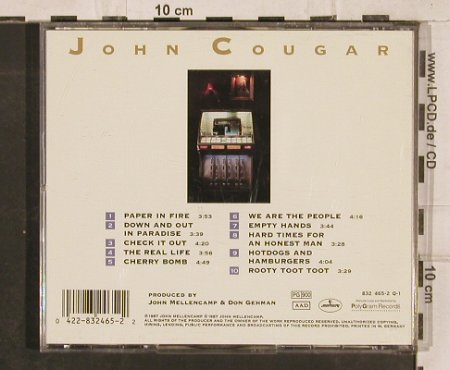Cougar Mellencamp,John: Lonesome Jubilee, Mercury, D, 1987 Typ: CD Best.-Nr.: 83018 Preis: 4,00 Euro