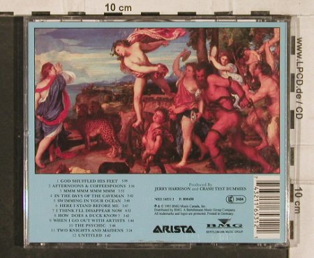 Crash Test Dummies: God Shuffled His Feet, Arista(), D, 1993 - CD - 83034 - 4,00 Euro
