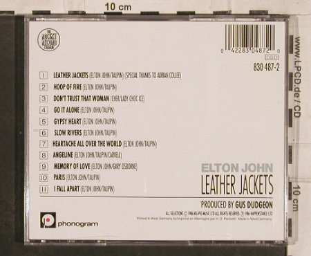 John,Elton: Leather Jackets, Rocket (830 487-2), D, 1986 Typ: CD Best.-Nr.: 83158 Preis: 7,50 Euro