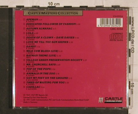 Kinks: Castle Masters Collection,16 Tr., Castle (cmc 3034), D, 1991 Typ: CD Best.-Nr.: 83174 Preis: 5,00 Euro