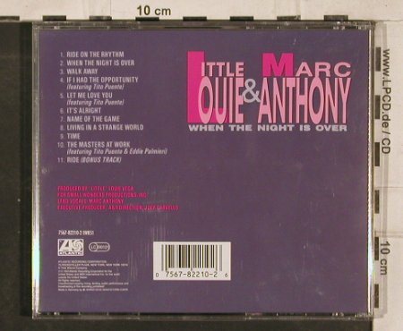 Little Louie+Marc Anthony: When the Night is over, Atlantic, D, 1991 Typ: CD Best.-Nr.: 83180 Preis: 6,00 Euro