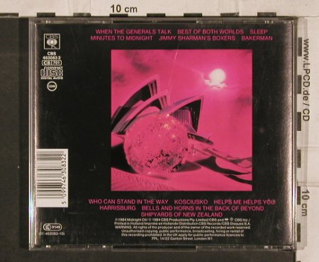Midnight Oil: Red Sails In The Sunset, CBS(), A, 1984 - CD - 83204 - 5,00 Euro