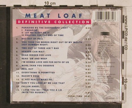 Meat Loaf: Definitive Collection-Best o.t.Best, Epic(480567 2), A,16Tr., 1995 - CD - 83220 - 6,00 Euro