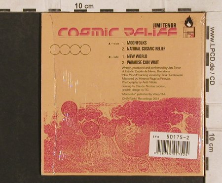 Tenor,Jimi: Cosmic , 4Tr. Digi, Sähkö, , 2001 Typ: CD5" Best.-Nr.: 83376 Preis: 4,00 Euro