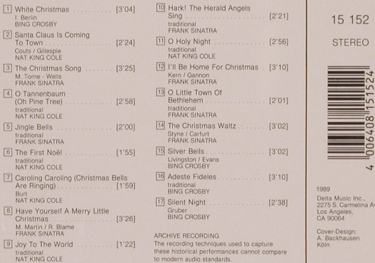 V.A.It's Christmas Time: Bing Crosby,F.Sinatra,Nat King Cole, LaserLight(15 152), D, 1989 - CD - 83461 - 5,00 Euro