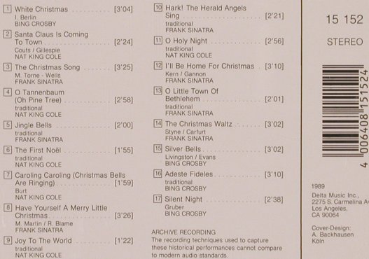 V.A.It's Christmas Time: Bing Crosby,F.Sinatra,Nat King Cole, LaserLight (15 152), D, 1989 Typ: CD Best.-Nr.: 83461 Preis: 5,00 Euro
