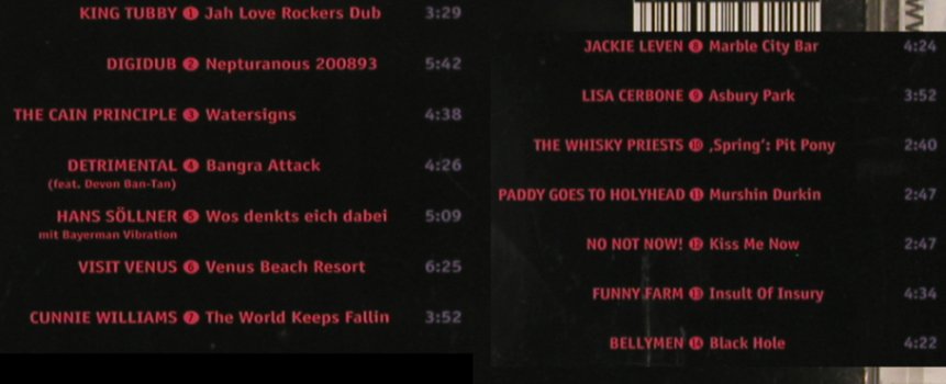 V.A.Indigo Notes Vol.1: King Tubby...Bellymen14 Tr., Notes, D, 1995 Typ: CD Best.-Nr.: 83465 Preis: 5,00 Euro