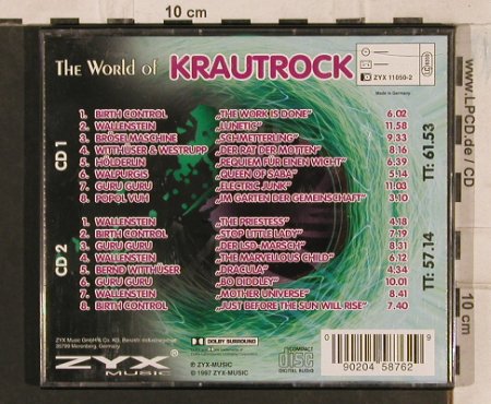 V.A.Krautrock: GuruGuru,Hölderl,Wallenst,Birth C.., ZYX (11050-2), D,16 Tr Typ: 2CD Best.-Nr.: 83468 Preis: 10,00 Euro