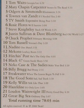 V.A.Seka ("Sister" ) Vol. 2: A Songwriter benefit,T.Waits,Bragg, twah!(115), DK,FS-New, 2000 - CD - 83492 - 5,00 Euro