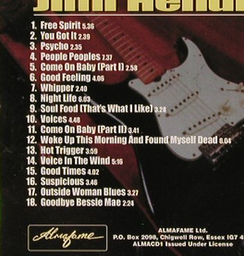 Youngblood,Lonnie and the so called: Jimi Hendrix Tapes, 18 Tr., Almafame(cd1), UK,  - CD - 83512 - 6,00 Euro