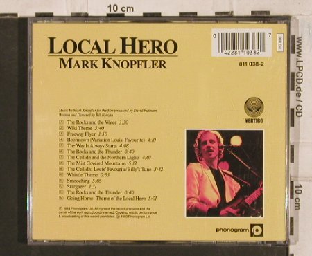 Knopfler,Mark: Local Hero, Vertigo (811 038-2), D, 1983 Typ: CD Best.-Nr.: 83685 Preis: 7,50 Euro
