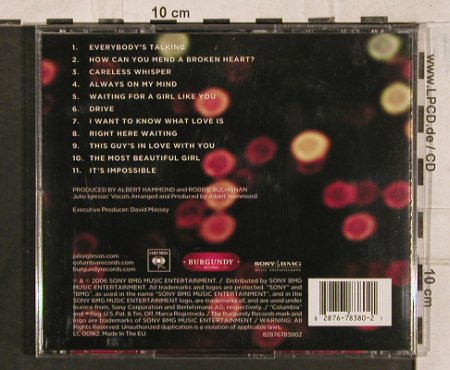 Iglesias,Julio: Romantic Classics, Sony(), EU, 2006 - CD - 83701 - 5,00 Euro