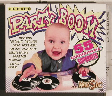 V.A.Party Boom: St.Massimo...Ian Dury,Box,55Tr., It's Music (22 911), D, 1995 Typ: 3CD Best.-Nr.: 83711 Preis: 10,00 Euro