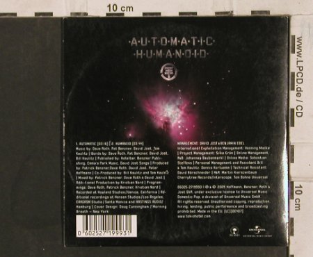 Tokyo Hotel: Automatic, Digi, Island, EU, 2009 Typ: CD5" Best.-Nr.: 83712 Preis: 4,00 Euro