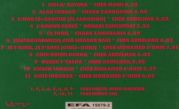 V.A.Rai / The Album: 11 Tr., Korea Records (TLM 1002), D, 1989 Typ: CD Best.-Nr.: 84058 Preis: 7,50 Euro