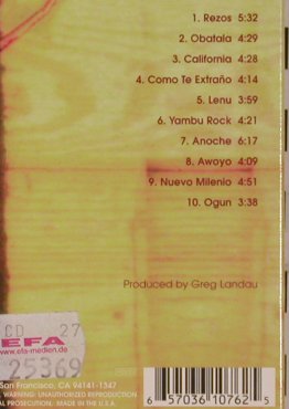 Cespedes,Bobi: Rezos, Digi, SixDegrees, US, 2002 Typ: CD Best.-Nr.: 84079 Preis: 7,50 Euro