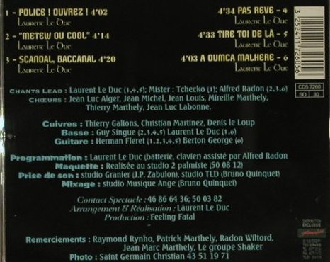 Feeling Fatal: Police! Ouvrez!, Sono, F Typ: CD Best.-Nr.: 84112 Preis: 6,00 Euro