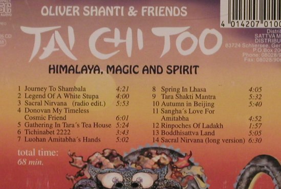 Shanti,Oliver & Friends: Tai Chi Too, Sattva (SKV 005), D, 1996 Typ: CD Best.-Nr.: 84170 Preis: 7,50 Euro