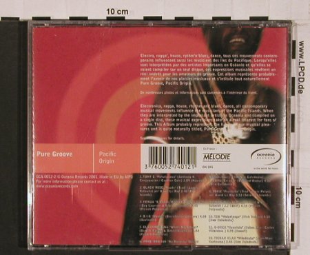 V.A.Pure Groove: Pacific Orgin, (Dance...Pop), Oceania, EU, 2001 Typ: CD Best.-Nr.: 84190 Preis: 7,50 Euro