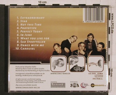 Conic: Prototype, Consolidate Rec., , 2003 Typ: CD Best.-Nr.: 84228 Preis: 5,00 Euro