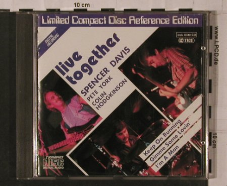 Davis,Spencer/PeteYork/C.Hodgkinson: Live Together, vg+/m-, Inak (8410 CD), D, 1984 Typ: CD Best.-Nr.: 84287 Preis: 10,00 Euro