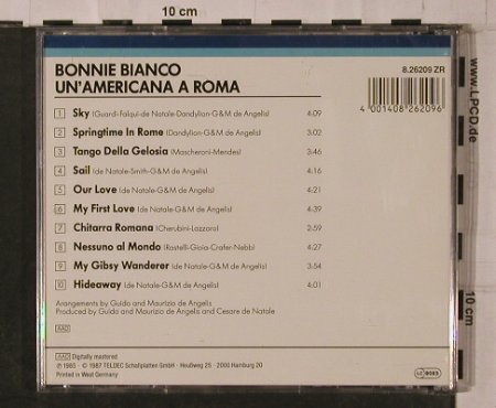 Bianco,Bonnie: Un Americana A Roma(85), Kangaroo Team (8.26209 ZR), D, 1987 Typ: CD Best.-Nr.: 84291 Preis: 11,50 Euro