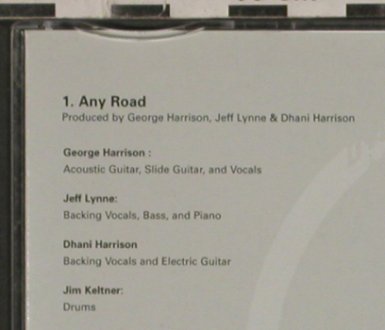 Harrison,George: Any Road by.1Tr. Promo, Parlophone (CDRDJ 6601), EU, 02 Typ: CD5" Best.-Nr.: 90131 Preis: 7,50 Euro