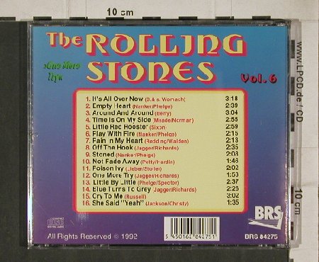 Rolling Stones: One More Try Vol.6, BRS(84275), EU, 92 - CD - 90408 - 10,00 Euro