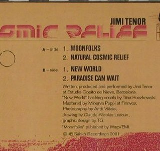 Tenor,Jimi: Cosmic , 4Tr. Digi, FS-New, Sähkö, , 01 Typ: CD5" Best.-Nr.: 90496 Preis: 5,00 Euro