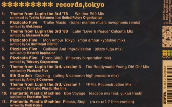 V.A.Readymade Records Tokio: Remix, FS-New, Bungalow (bung 053), , 1998 Typ: CD Best.-Nr.: 90500 Preis: 7,50 Euro