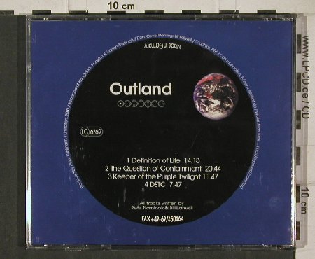 Laswell,Bill & Pete Namlook: Outland 3, PW 37 (PW37), D Typ: CD Best.-Nr.: 90536 Preis: 12,50 Euro