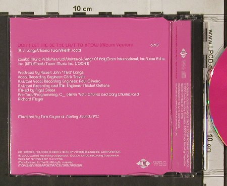 Spears,Britney: Don't Let Me Be T. Last To Know,1Tr, Jive, EU,Promo, 2000 Typ: CD5" Best.-Nr.: 90682 Preis: 7,50 Euro