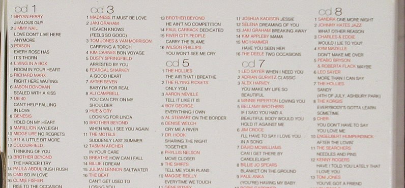 V.A.L'Amour: 128 classic love songs - Box, Disky (DB 995352), , 2000 Typ: 8CD Best.-Nr.: 90748 Preis: 11,50 Euro