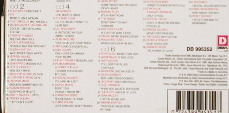 V.A.L'Amour: 128 classic love songs - Box, Disky (DB 995352), , 2000 Typ: 8CD Best.-Nr.: 90748 Preis: 11,50 Euro