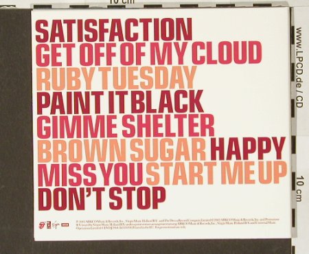 Rolling Stones: Forty Licks,SamplerPromo,Digi, Abkco(cdvdj2964), EU, 2002 - CD - 90840 - 17,50 Euro