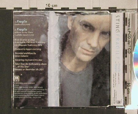Sting: Fragile*2,Promo, A&M (STCDP1), D, 01 Typ: CD5" Best.-Nr.: 91114 Preis: 9,00 Euro