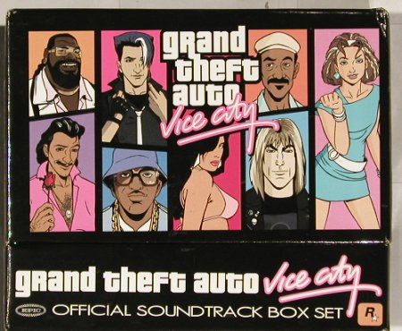 V.A.Grand Theft Auto: Vice City Box Set,CDsFS-New,box vg+, Epic(EXK-87009), US, 02 - 7CD - 91224 - 20,00 Euro